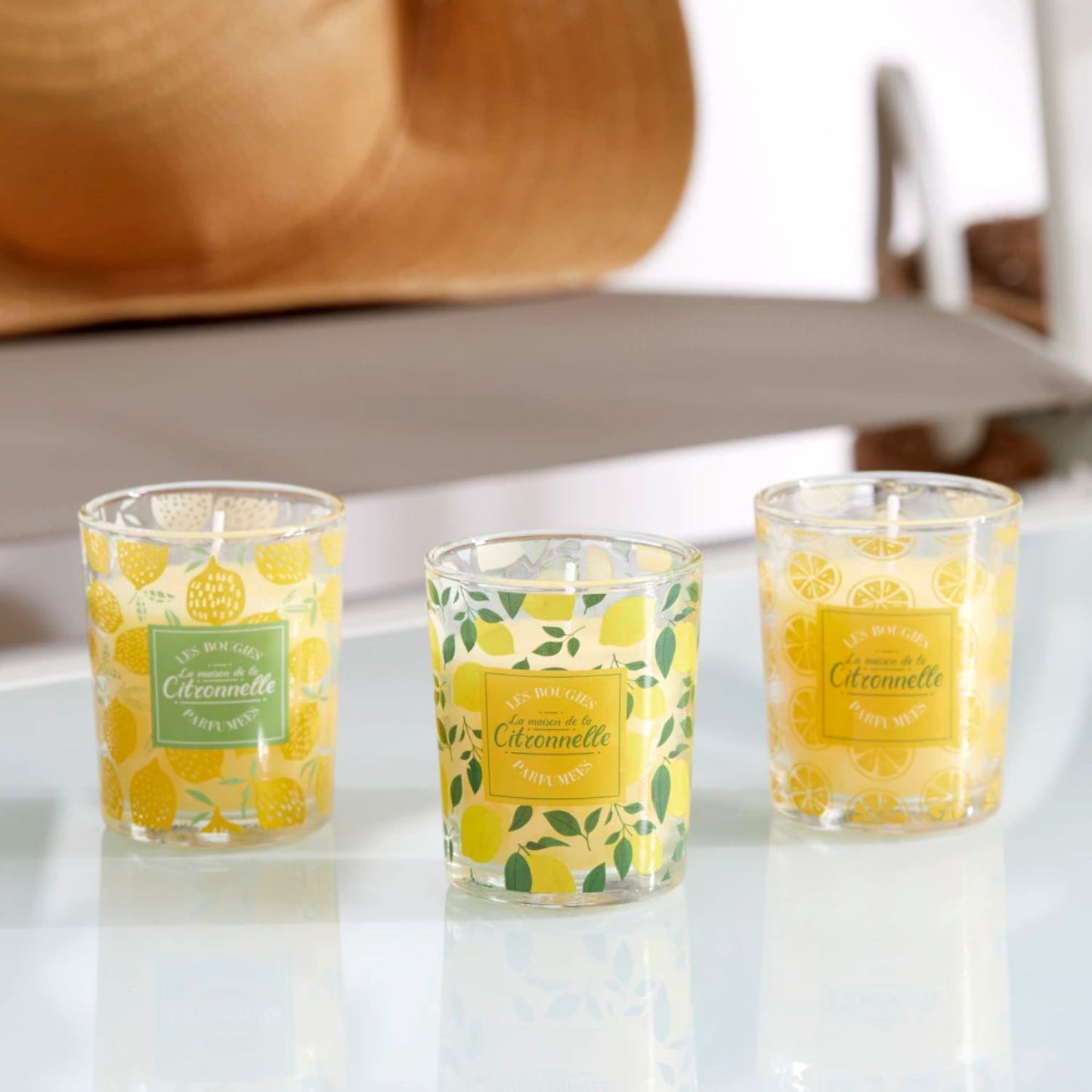 CITRONELLE kvapo žvakės stikle ( 1 vnt.)