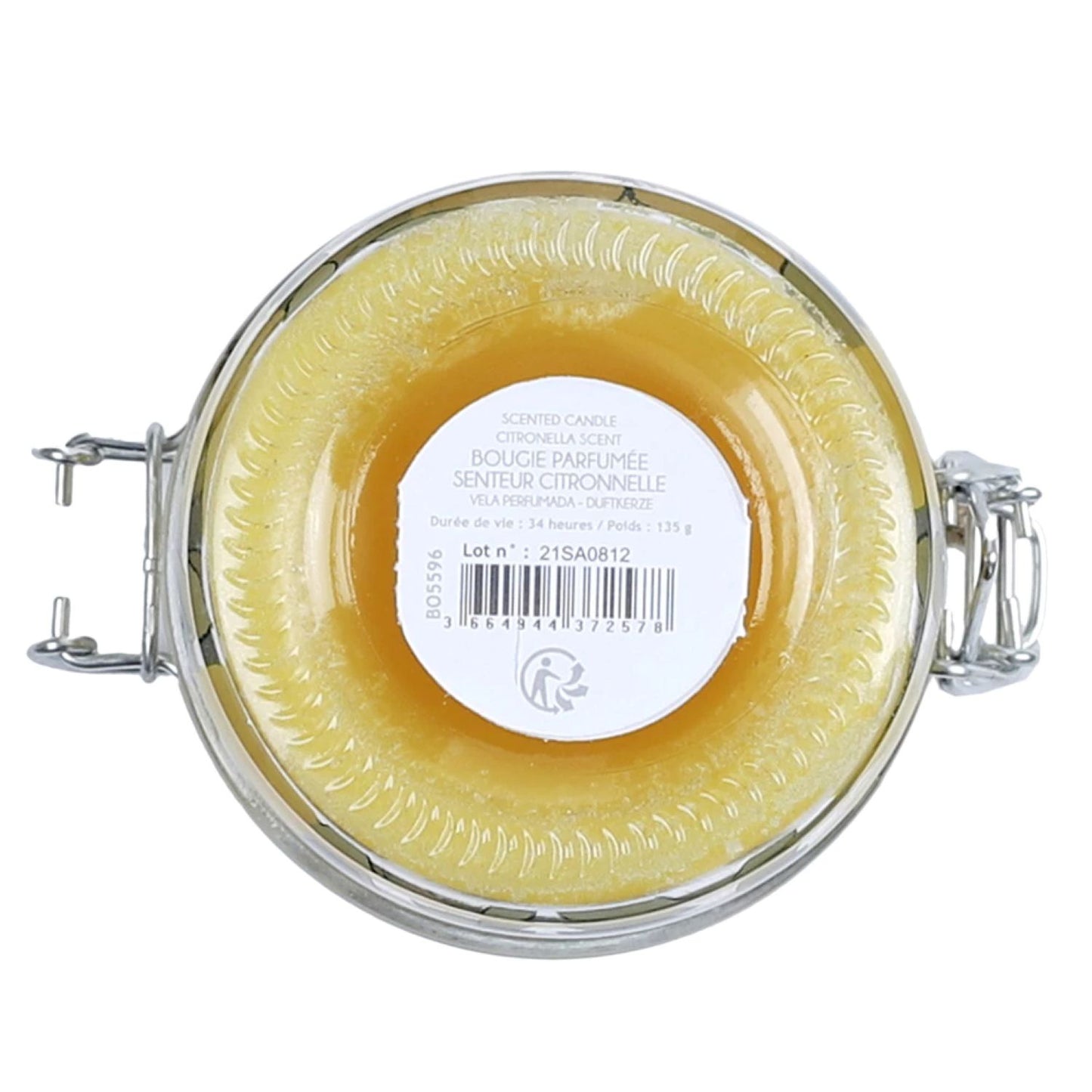 Citronella kvapioji žvakė su užspaudžiamu dangteliu (1 vnt.)