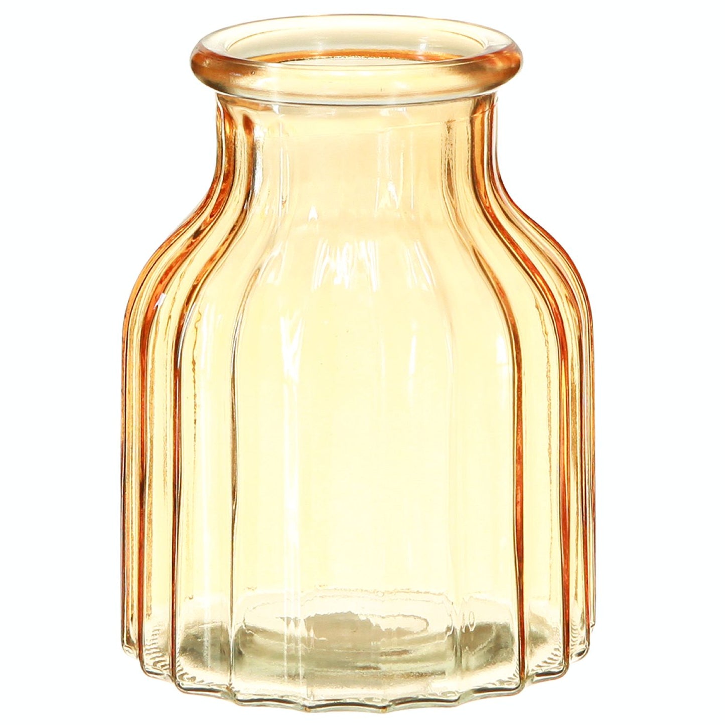 Stiklinė retro stiliaus vazos 2 vnt. (Oranžinė)