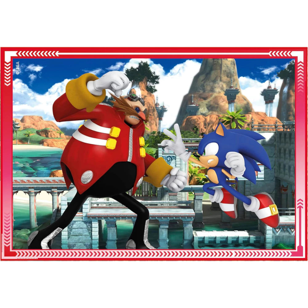 Clementoni dėlionė Sonic the Hedgehog SAVE THE DAY 4 in 1