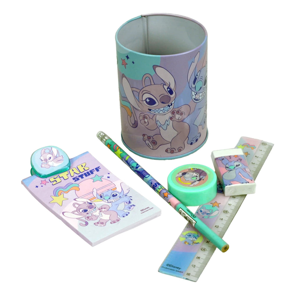 Disney Lilo ir Stitch – „Žvaigždžių šuo“ kanceliarinių prekių rinkinys, 7 vnt.