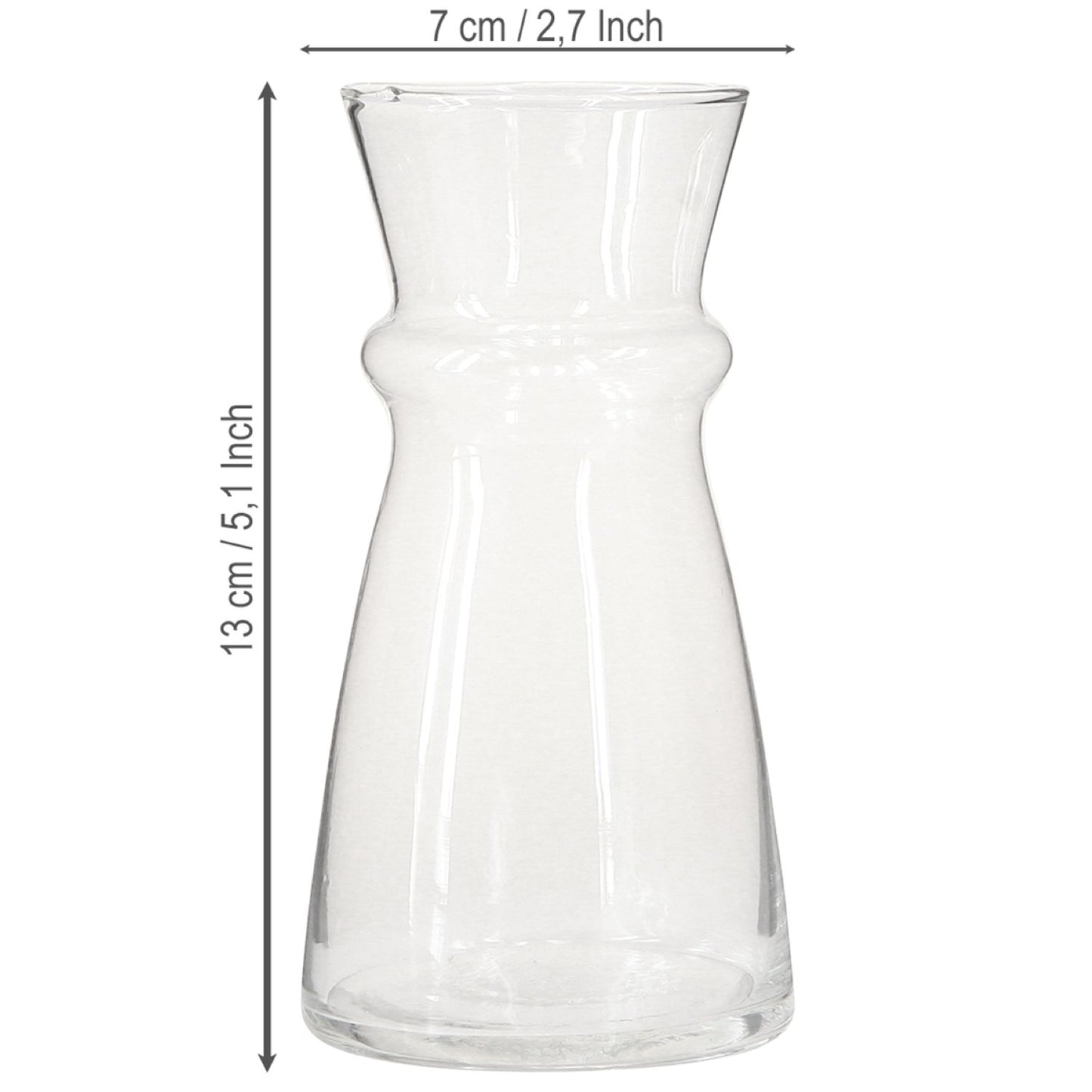 Stiklinė hiacinto vaza (Skaidri)