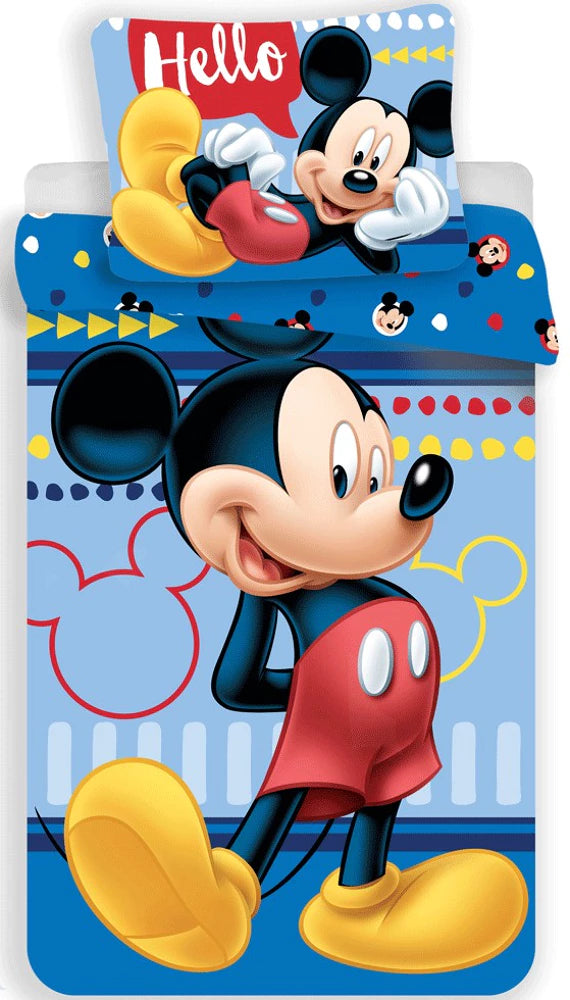 Vaikiškas patalynės komplektas Disney Mickey (140 × 200 cm, 2 dalių)