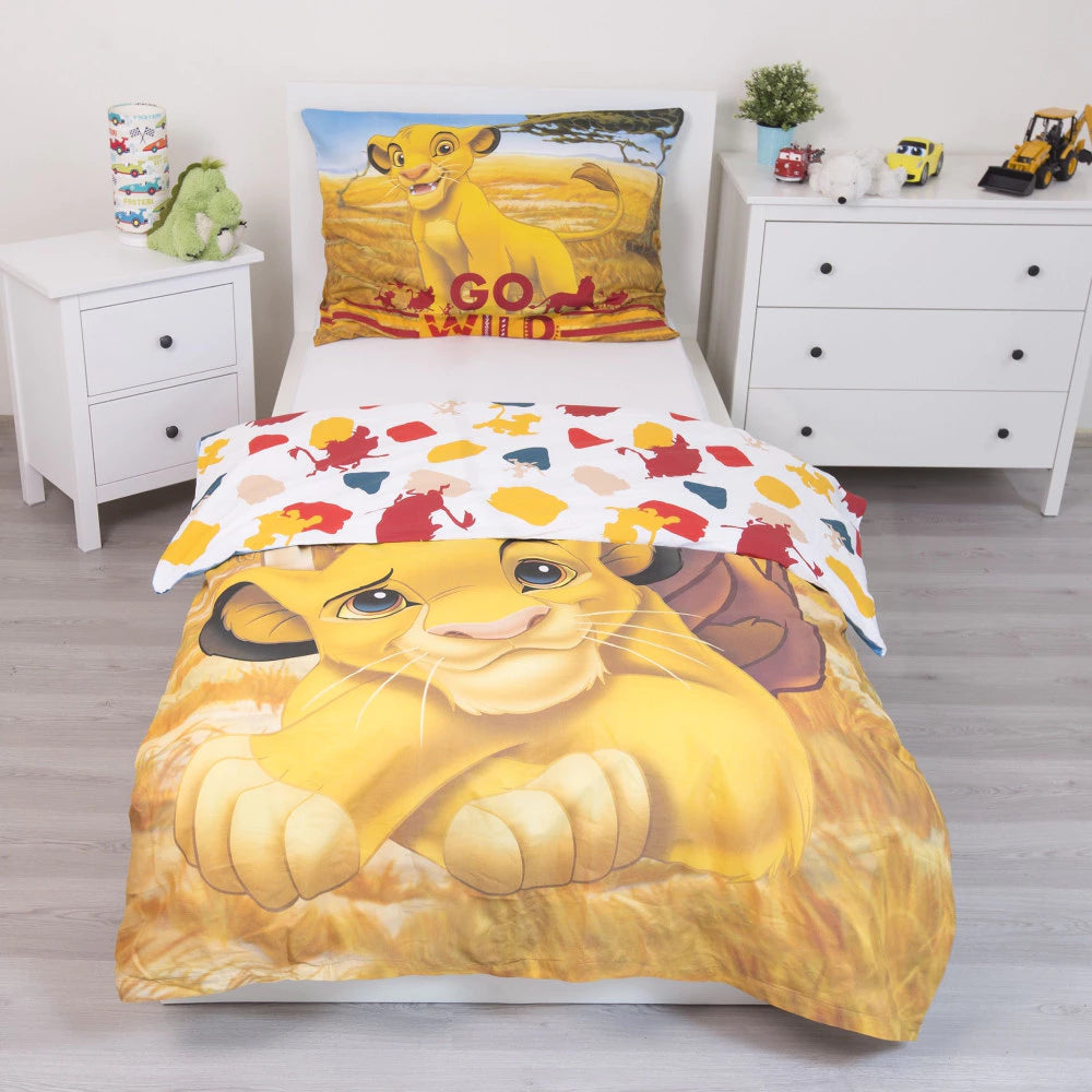 Vaikiškas patalynės komplektas Disney Liūtas karalius (140 × 200 cm, 2 dalių)