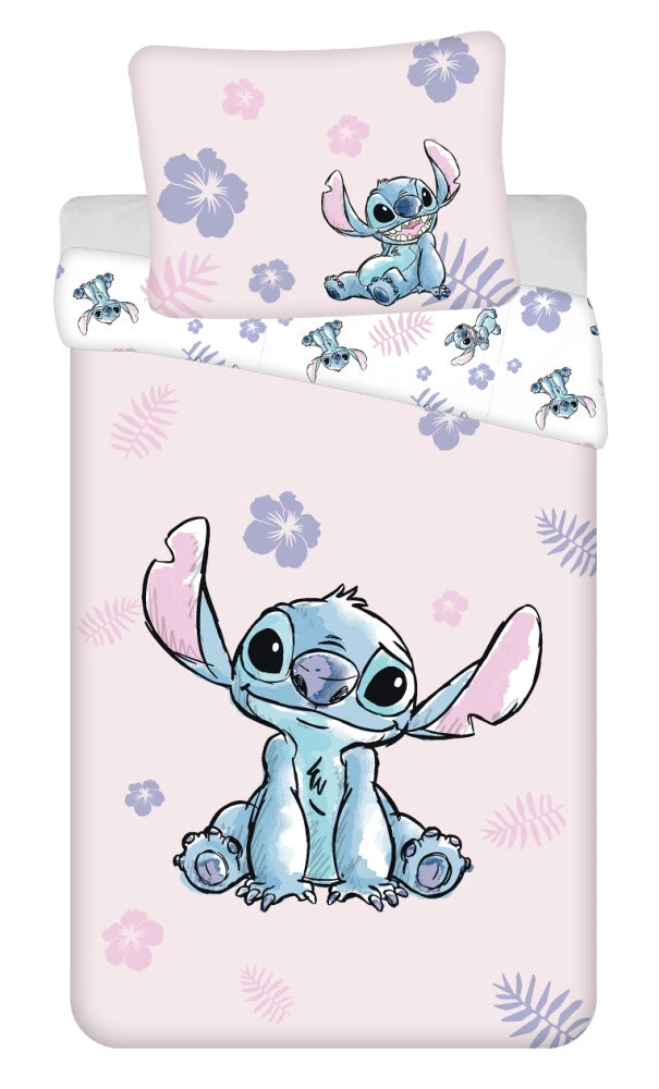 Vaikiškas patalynės komplektas Disney Lilo and Stitch (Ružava, 140x200, 2 dalių)