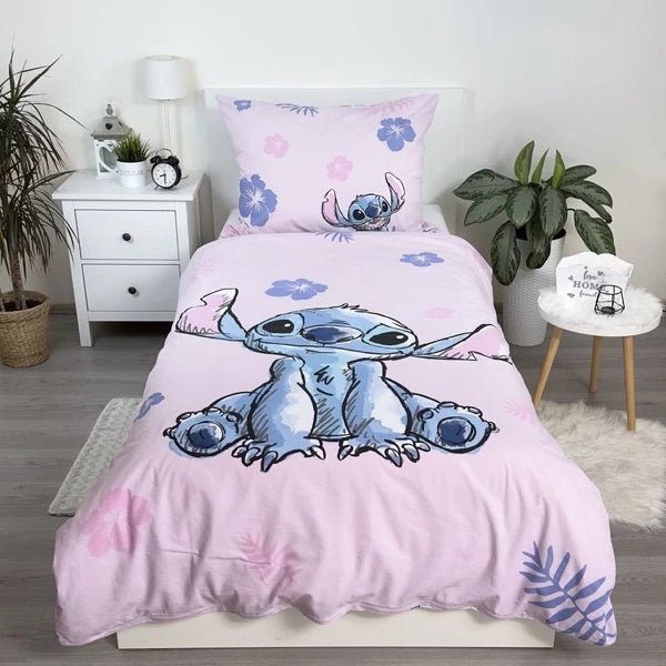 Vaikiškas patalynės komplektas Disney Lilo and Stitch (Ružava, 140x200, 2 dalių)