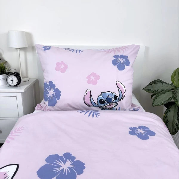 Vaikiškas patalynės komplektas Disney Lilo and Stitch (Ružava, 140x200, 2 dalių)