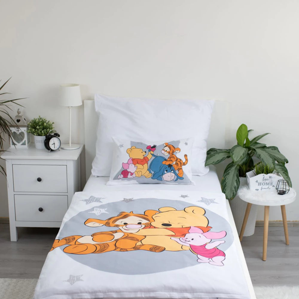 Kūdikių patalynės komplektas Disney Mikė Pūkuotukas (100×135, 2 dalių)