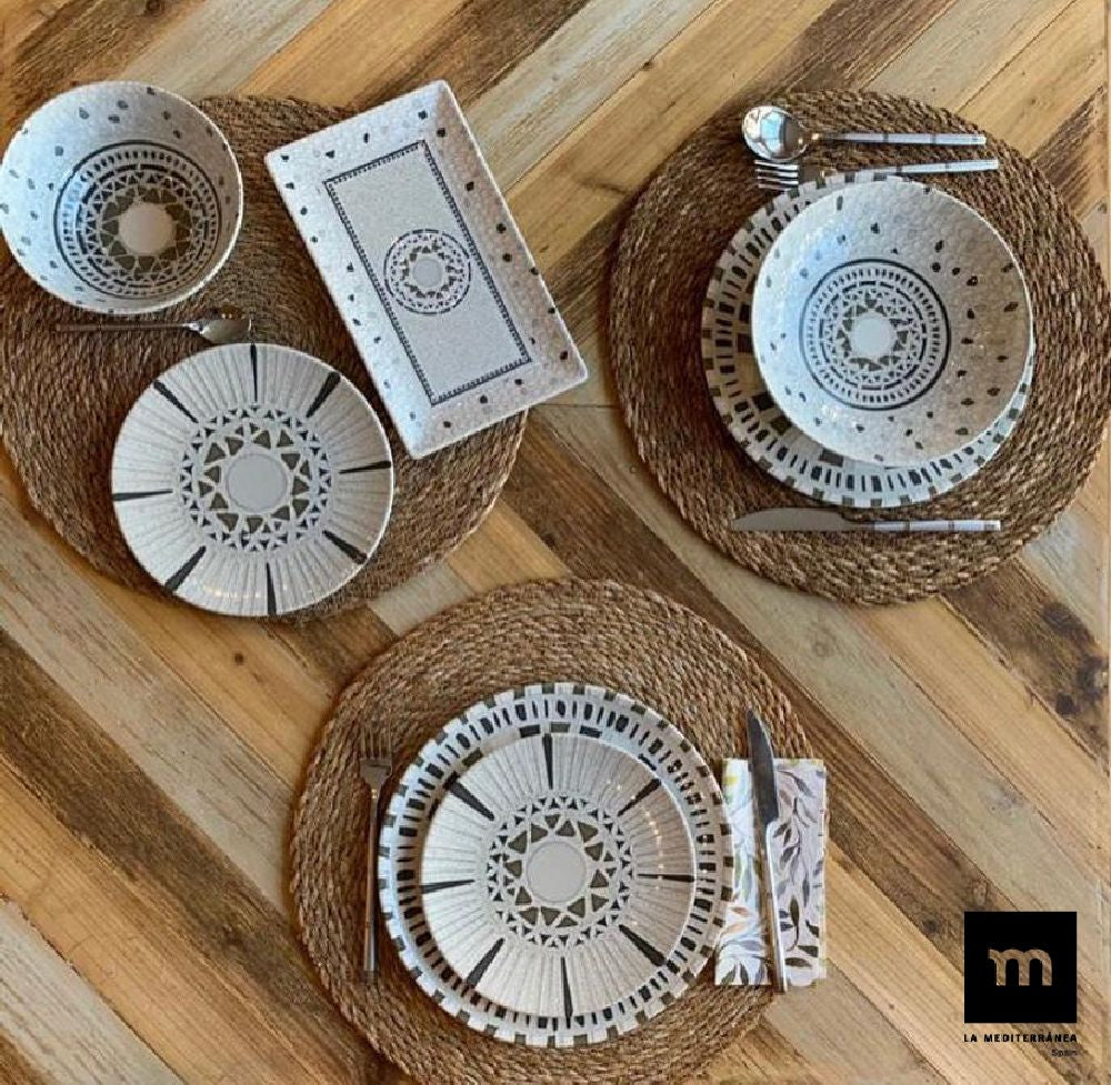 Monaco 12 dalių stalo lėkščių rinkinys