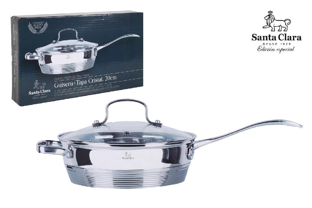 Santa Clara troškintuvas su dangčiu (Ø20 cm)