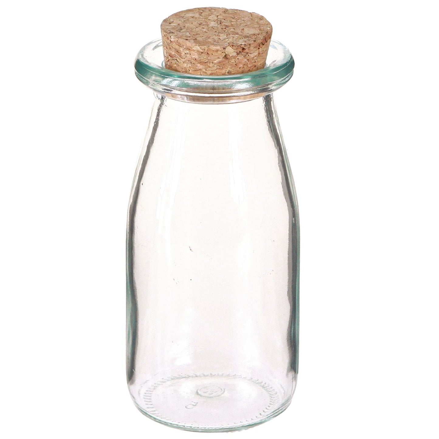 Mini stiklinės vazos su kamščiu (6 vnt.)