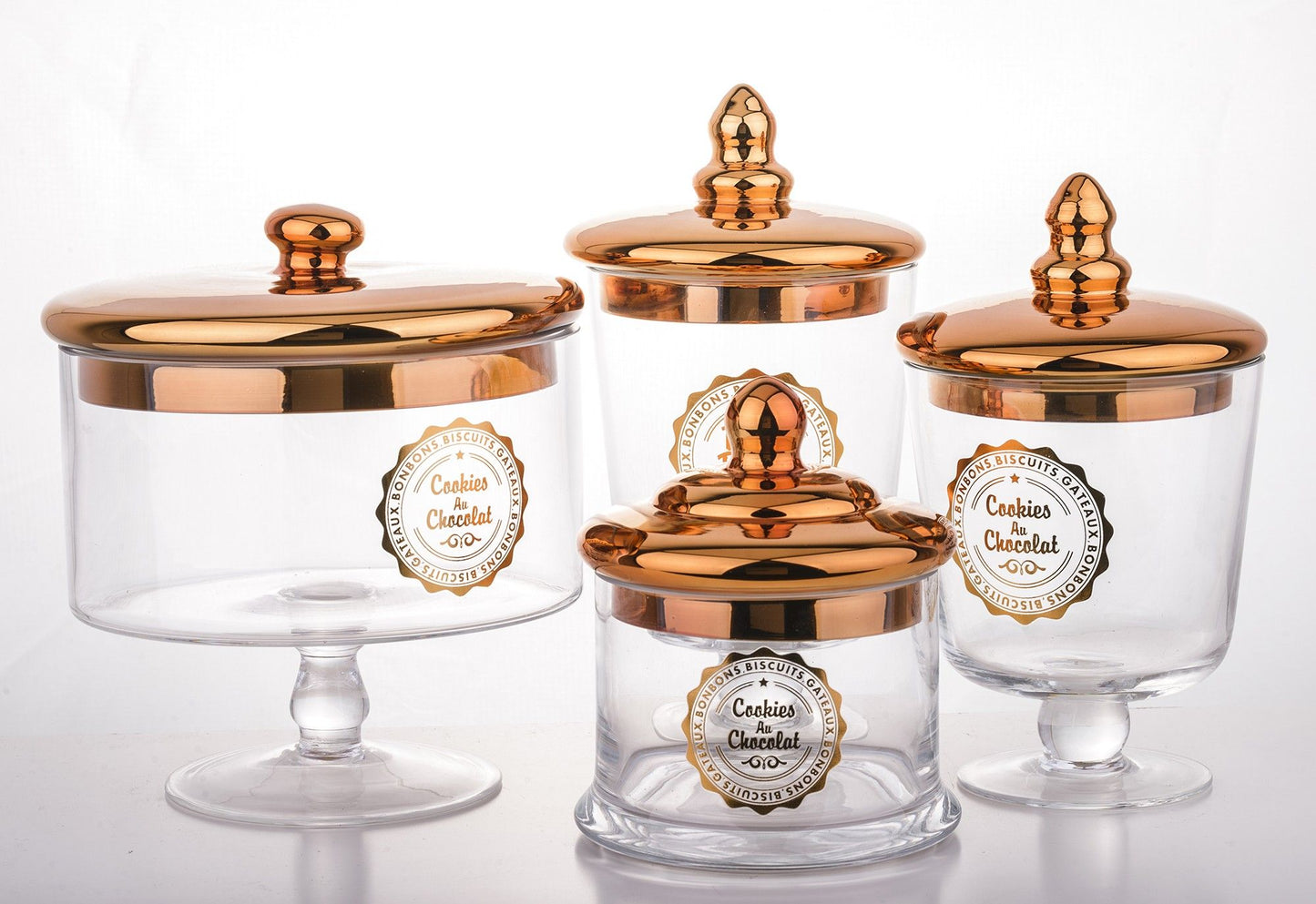 Dekoratyvinis stiklinis indas su dangčiu, 21cm (Vario spalva)