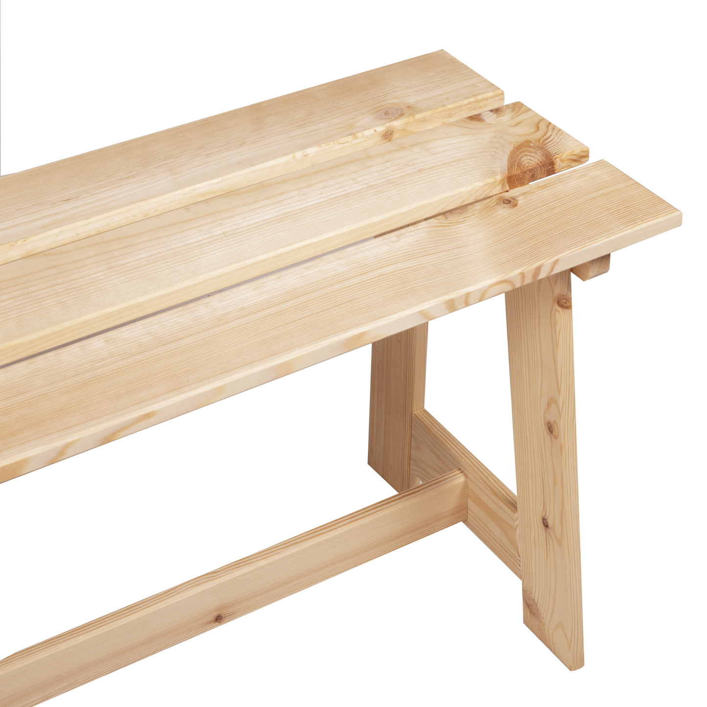 Lauko Suolas 119x35x47 cm Iš Kietos Pušies Medienos