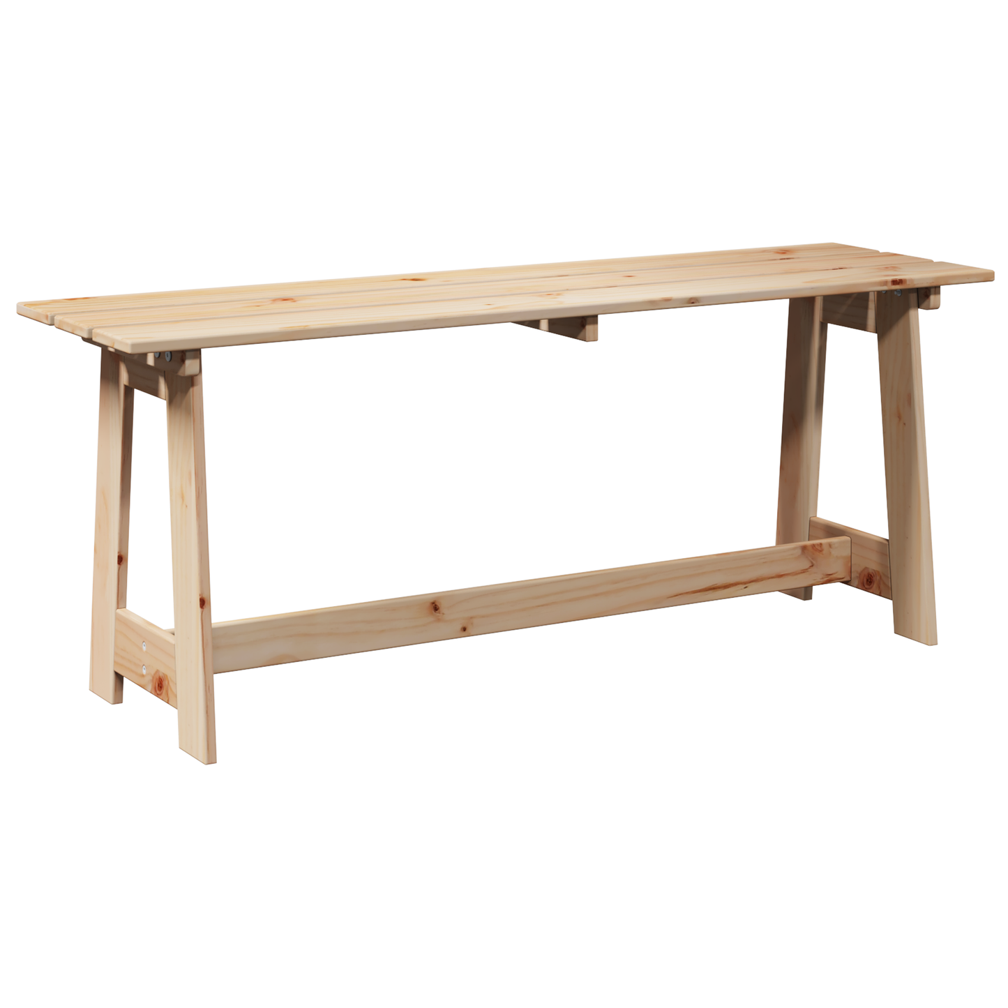 Lauko Suolas 119x35x47 cm Iš Kietos Pušies Medienos
