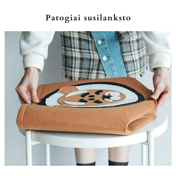 FELT krepšys žaislams, skalbiniams ar daiktams (Liūtas)