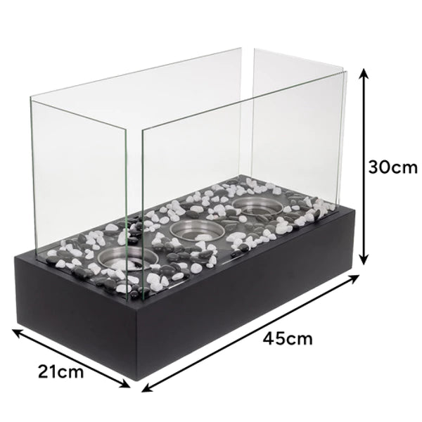 Biožidinys – elegantiškas jaukumas be dūmų! (45 × 29 × 20,5 cm)