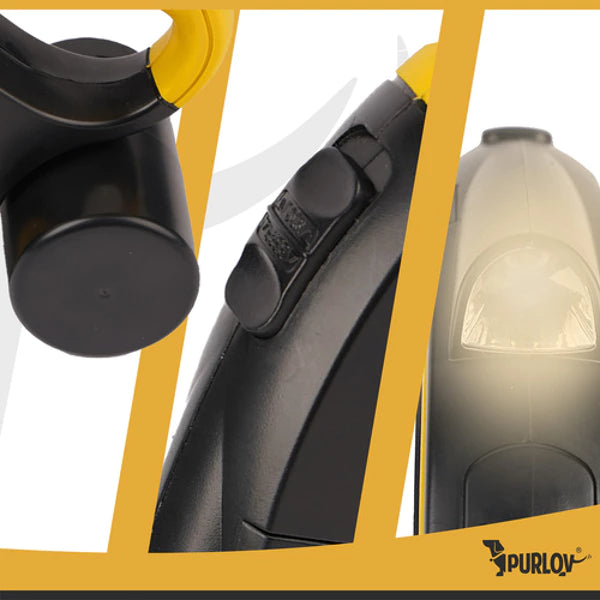 Automatinis šuns pavadėlis su LED žibintuvėliu Purlov 5 m