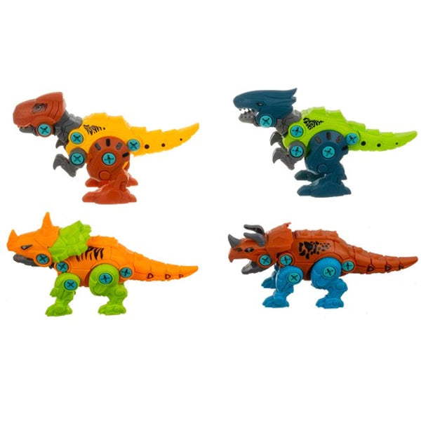 Konstruktorius „Dinozaurai“ – 4 viename rinkinys su atsuktuvu