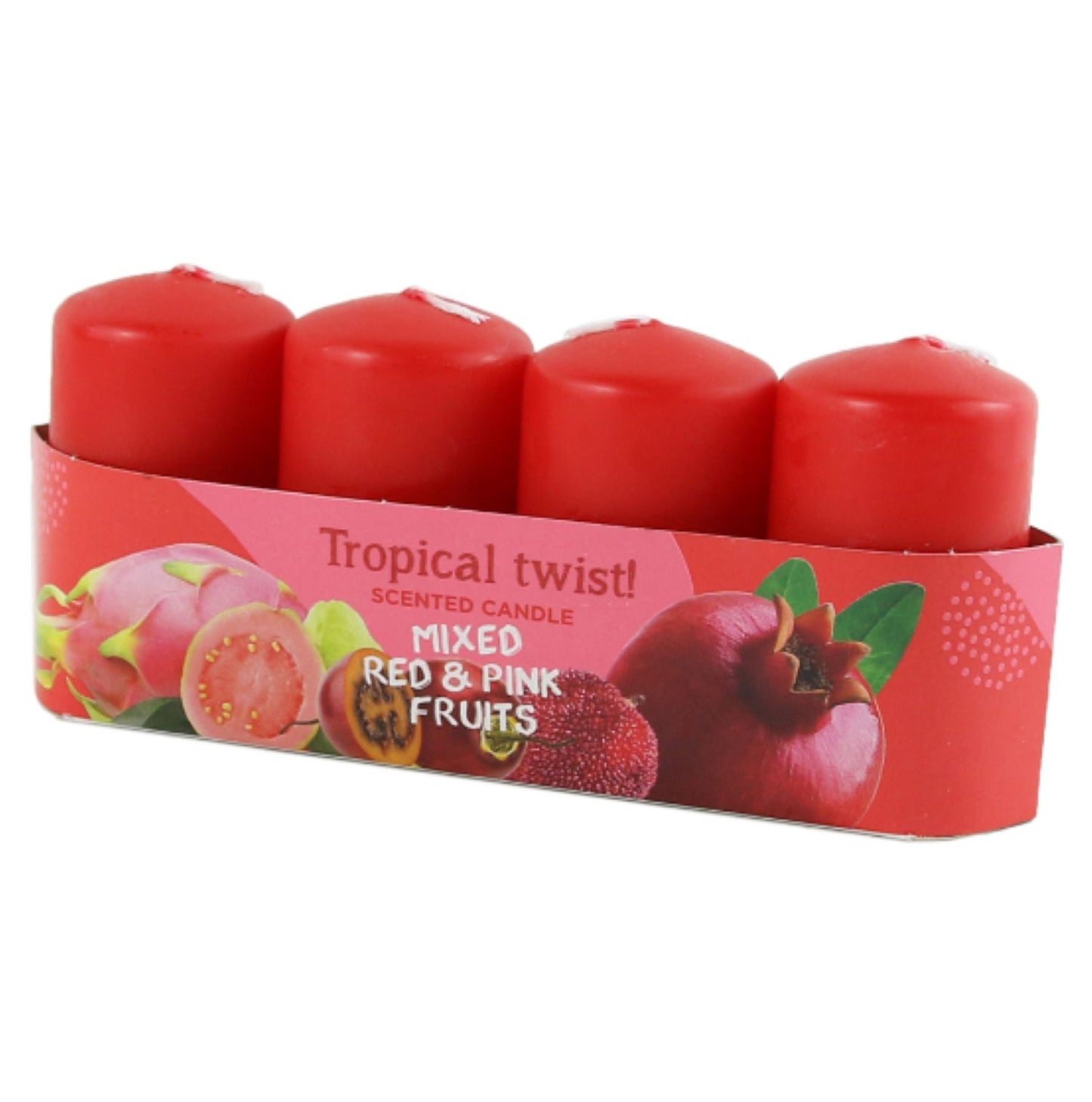 Kvepianti žvakė Tropical twist, 4 vnt (Raudona)