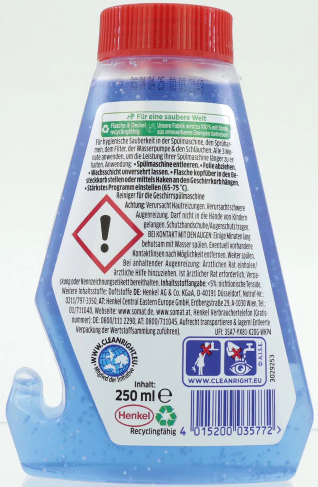 Indaplovių priežiūros priemonė SOMAT Machine Care Cleaner (250 ml)