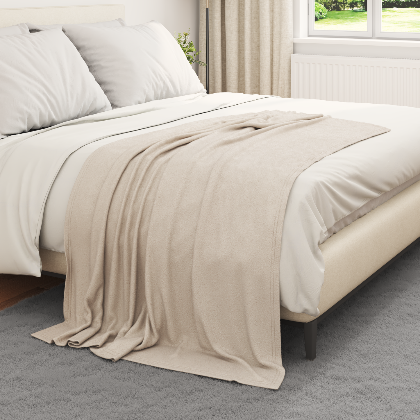 Mesti antklodės 24 pcs Smėlio 170 x 130 cm Flysas