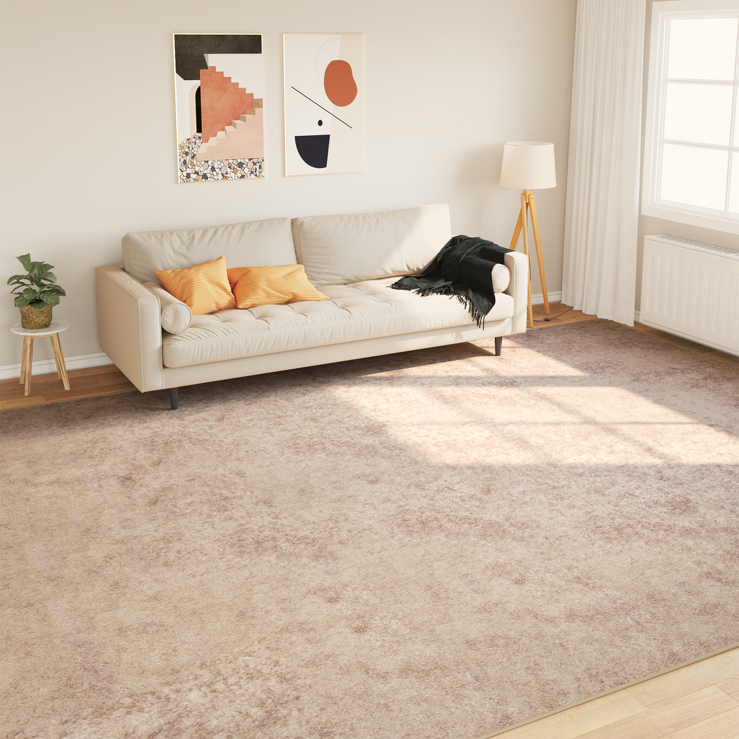 Kilimėlis MARSA Smėlio 300 x 400 cm Poliesteris ir PVC