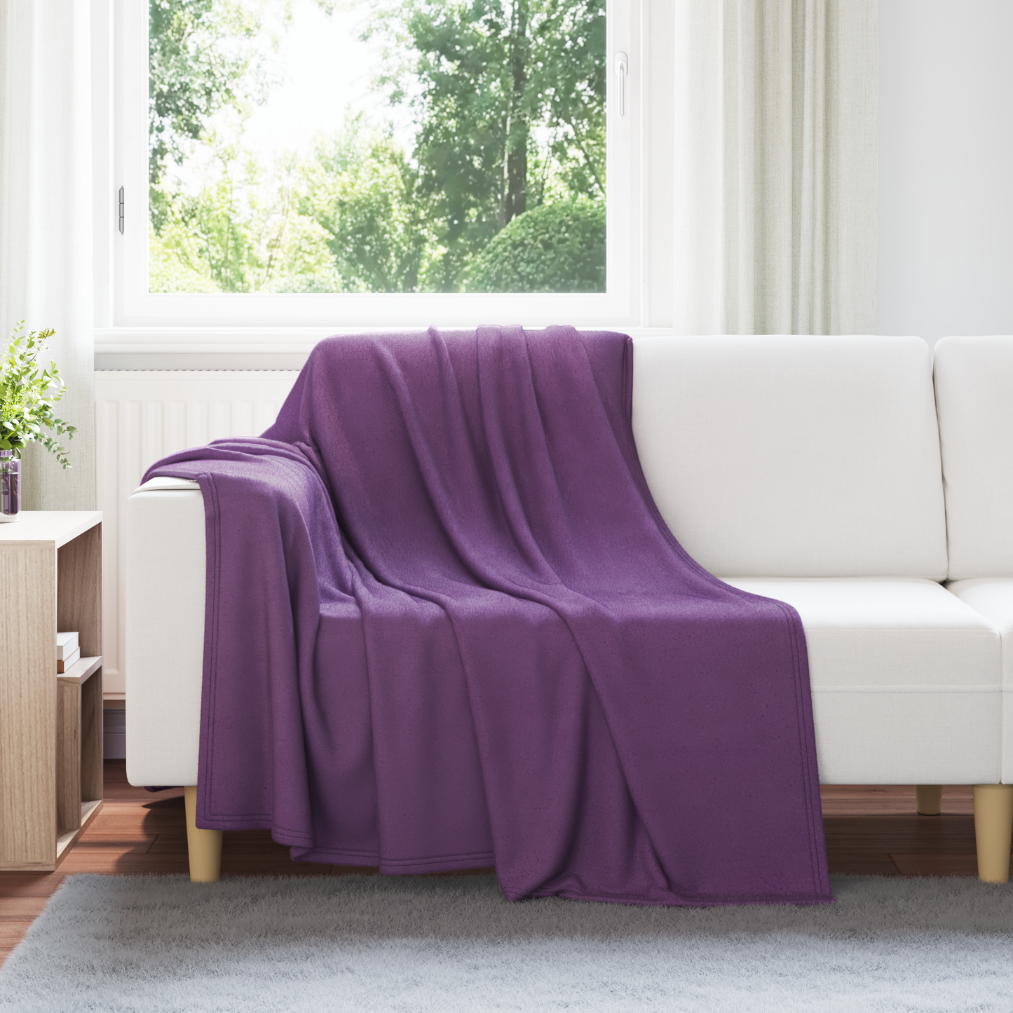 Mesti antklodės 24 pcs Violetinė 200 x 150 cm Flysas