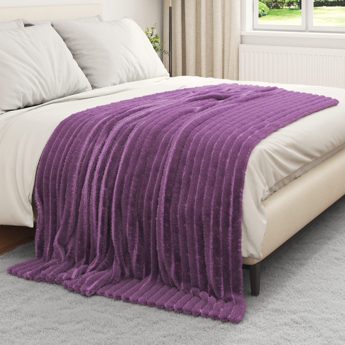 Mesti antklodės 6 pcs Violetinė 200 x 150 cm Flysas