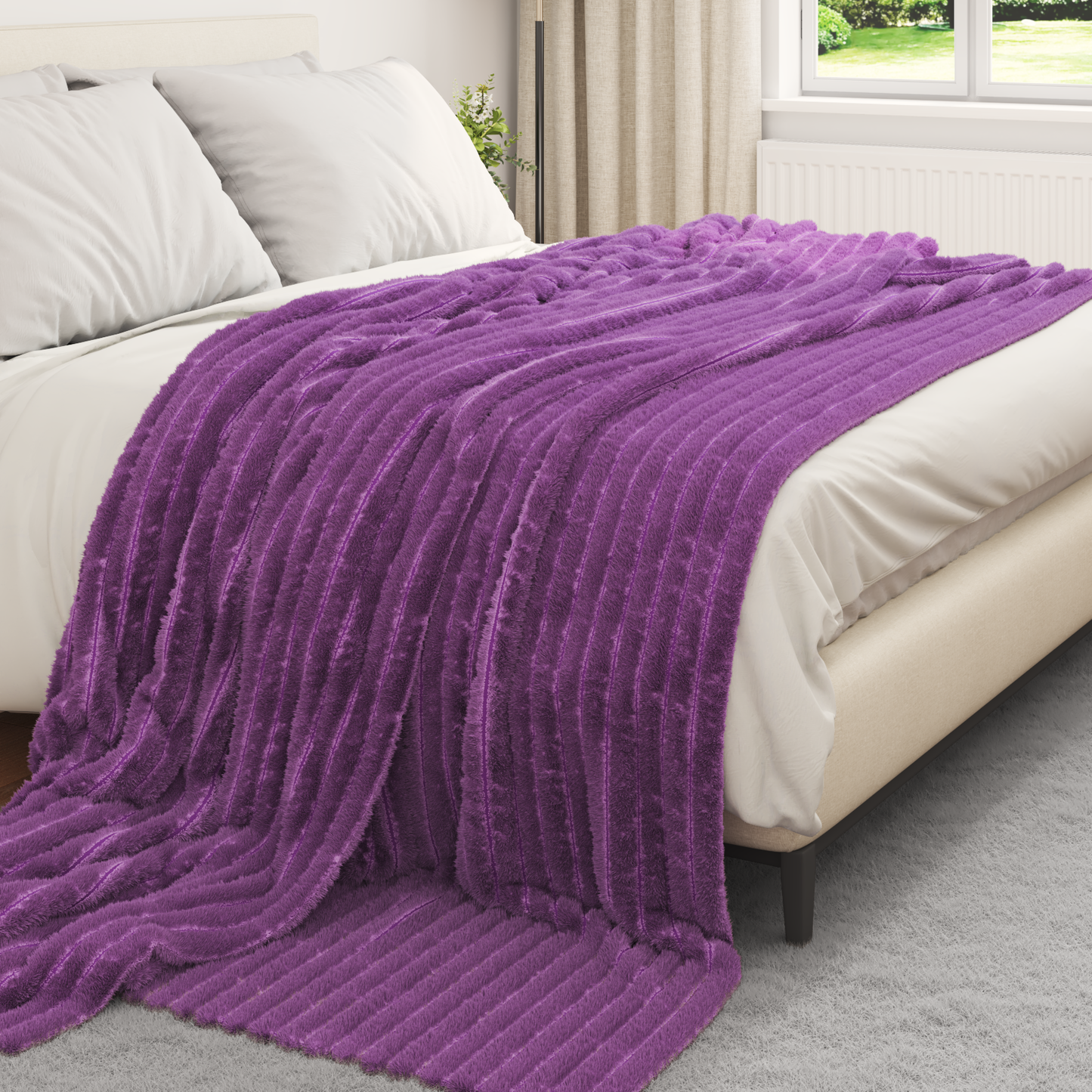 Mesti antklodės 6 pcs Violetinė 270 x 240 cm Flysas