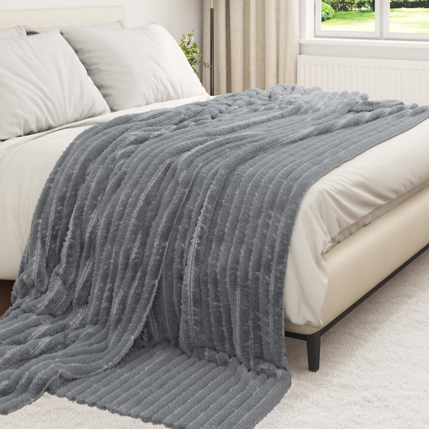 Apklotas Tamsiai pilka 240 x 220 cm Flysas