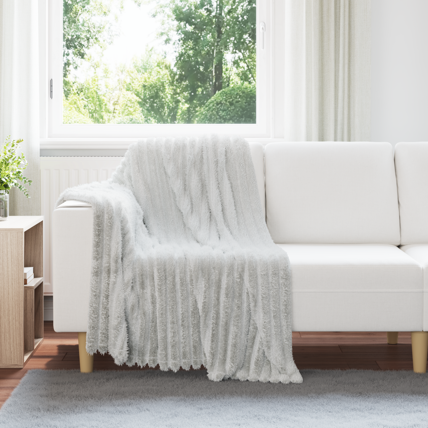 Apklotas Pilka 150 x 130 cm Flysas