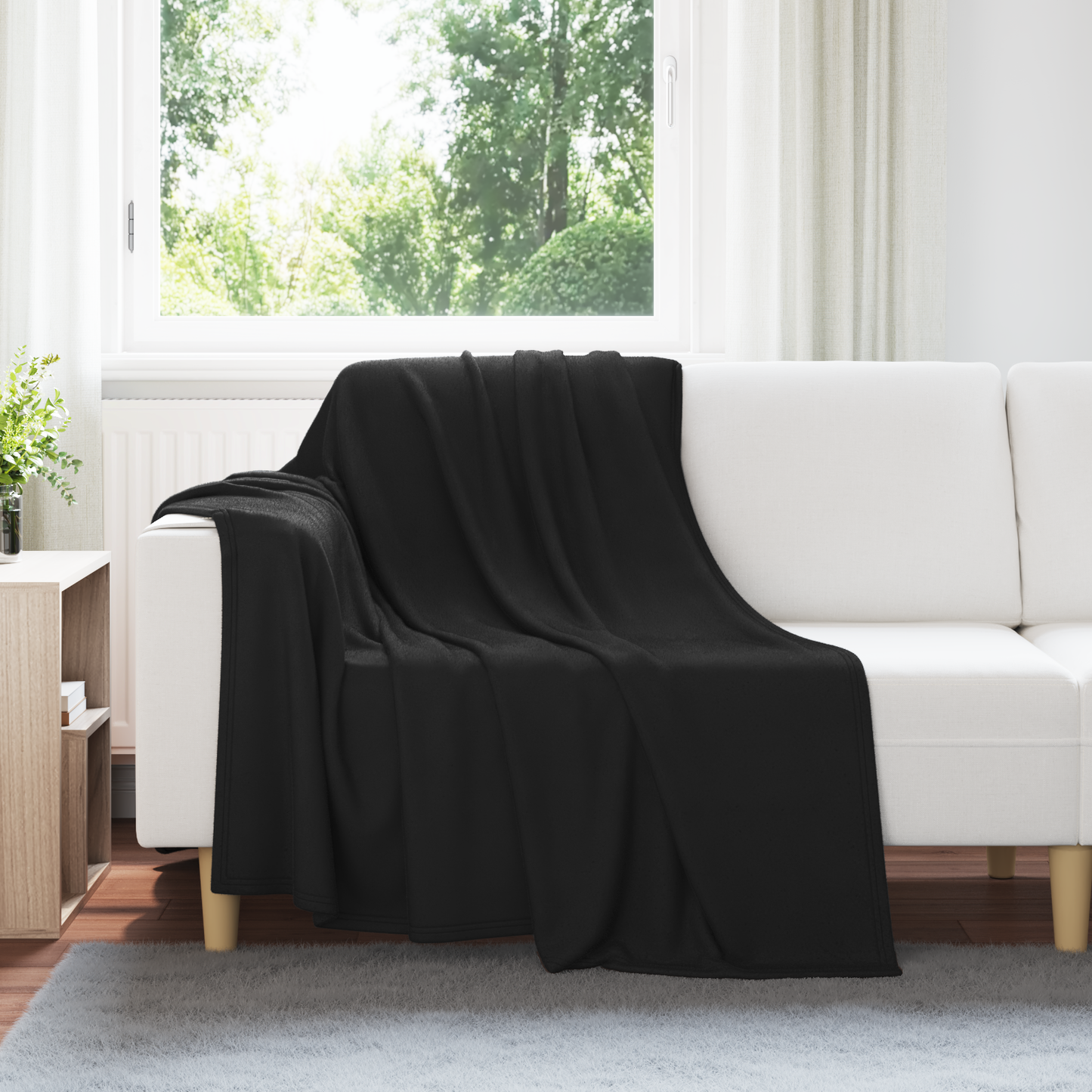 Mesti antklodės 24 pcs Juoda 200 x 150 cm Flysas