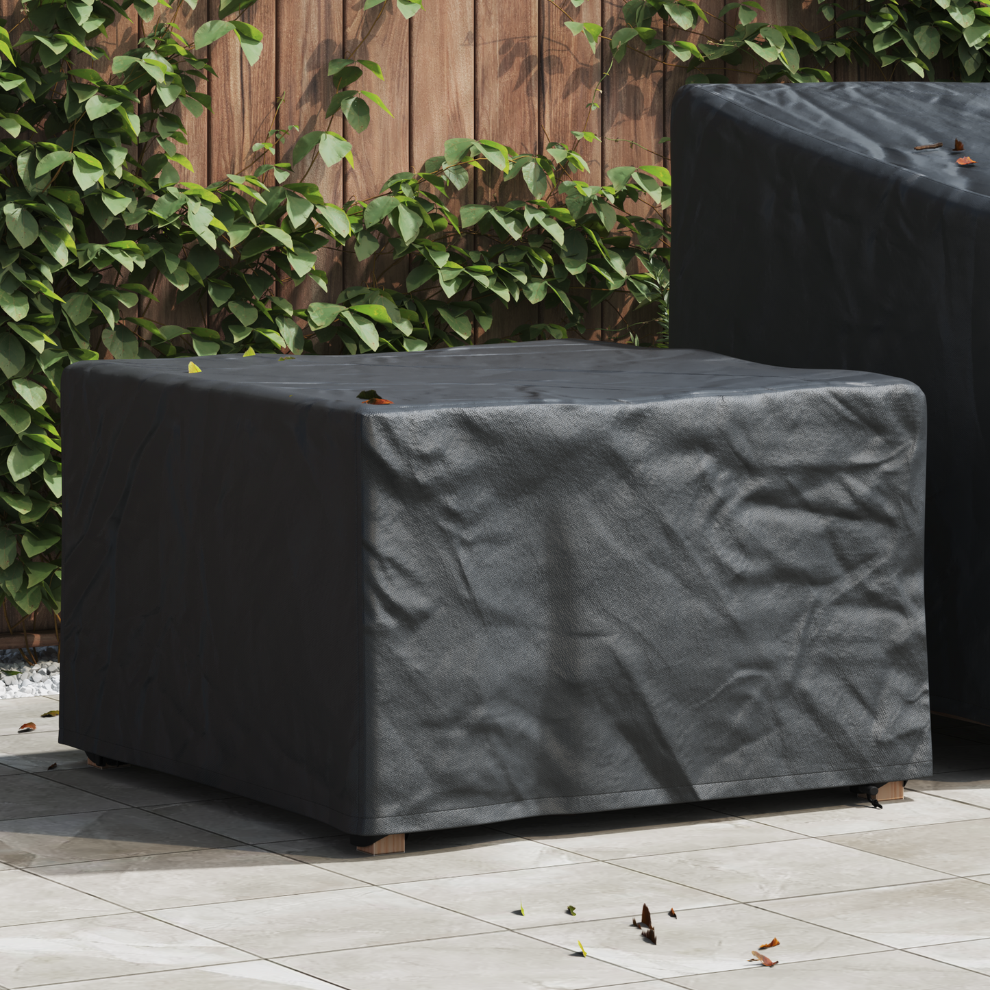 Lauko baldų uždangalas Juoda 60 x 60 x 45 cm 210D audinys