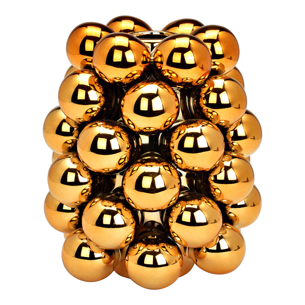 Porcelianinė „Bubble“ vaza (Auksinė 14 x 17 x 14 cm)