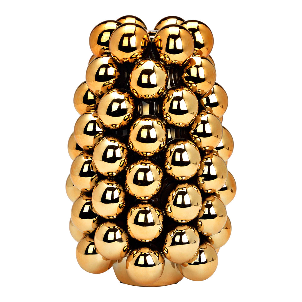 Porcelianinė „Bubble“ vaza (Auksinė 16 x 24 x 16 cm)