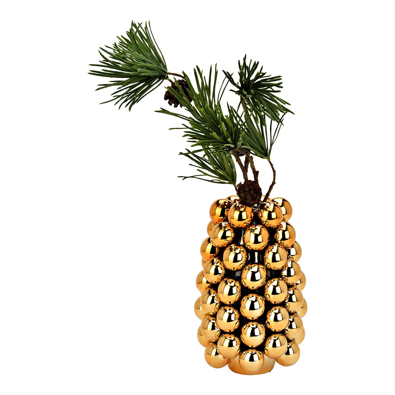 Porcelianinė „Bubble“ vaza (Auksinė 16 x 24 x 16 cm)