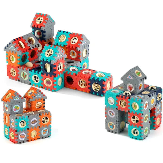 Didelis konstruktoriaus kaladėlių dėlionės rinkinys  (330 detalių)