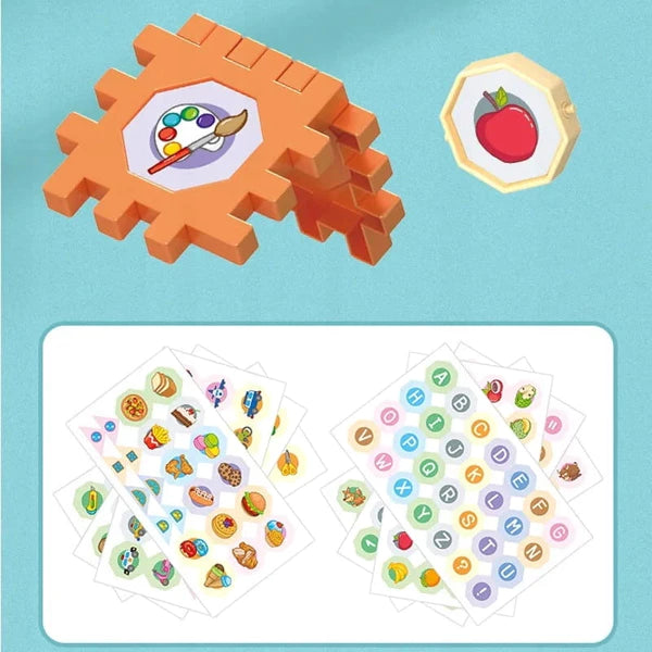 Didelis konstruktoriaus kaladėlių dėlionės rinkinys  (330 detalių)