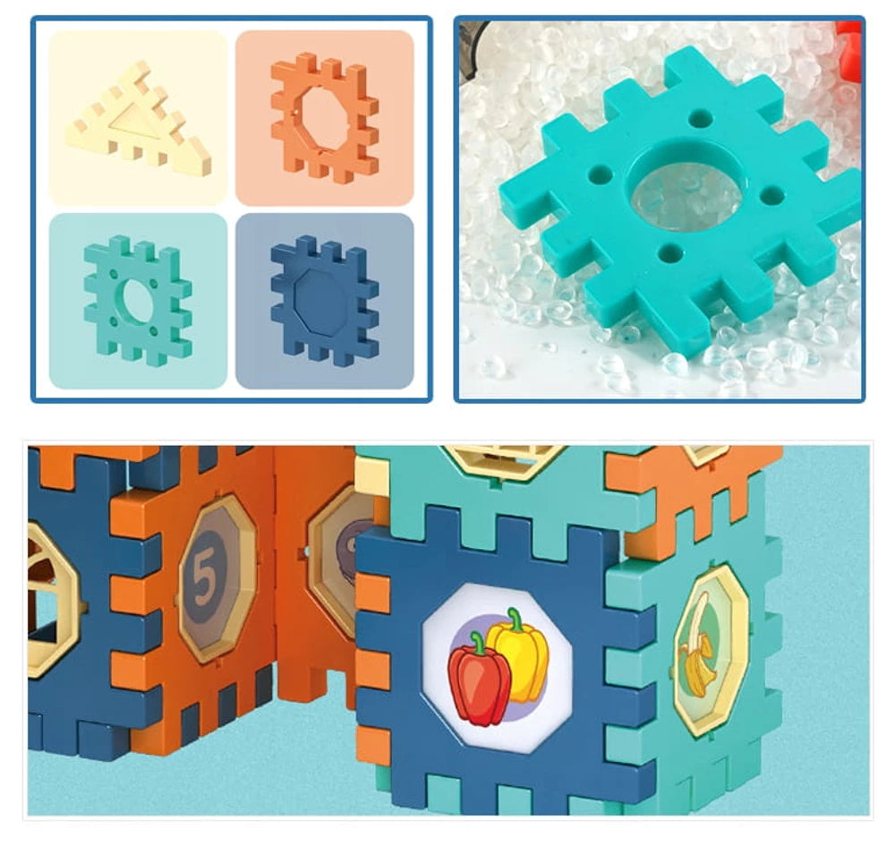 Didelis konstruktoriaus kaladėlių dėlionės rinkinys  (330 detalių)