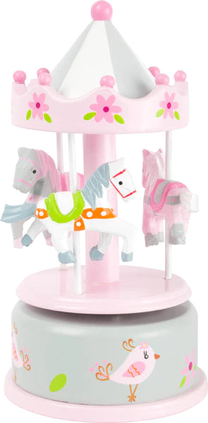 Muzikinė dėžutė Arklių karuselė (9x19 cm)