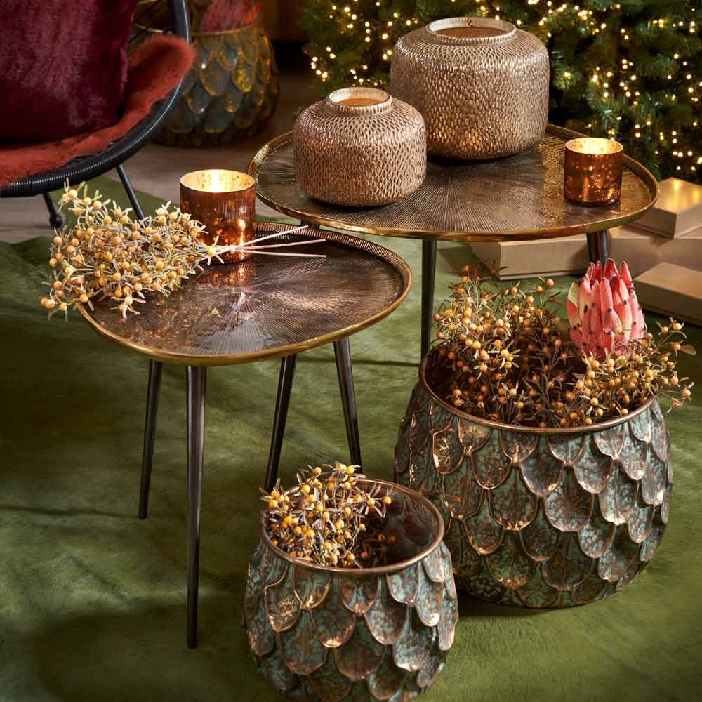 Stiklinė mozaikinė vaza (Vario spalvos ⌀19 × 15 cm)