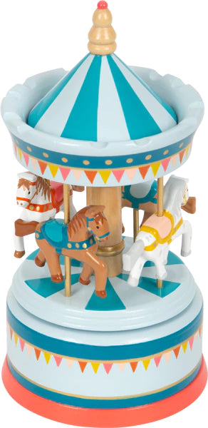 Muzikinė dėžutė Arklių karuselė  (18x20 cm)