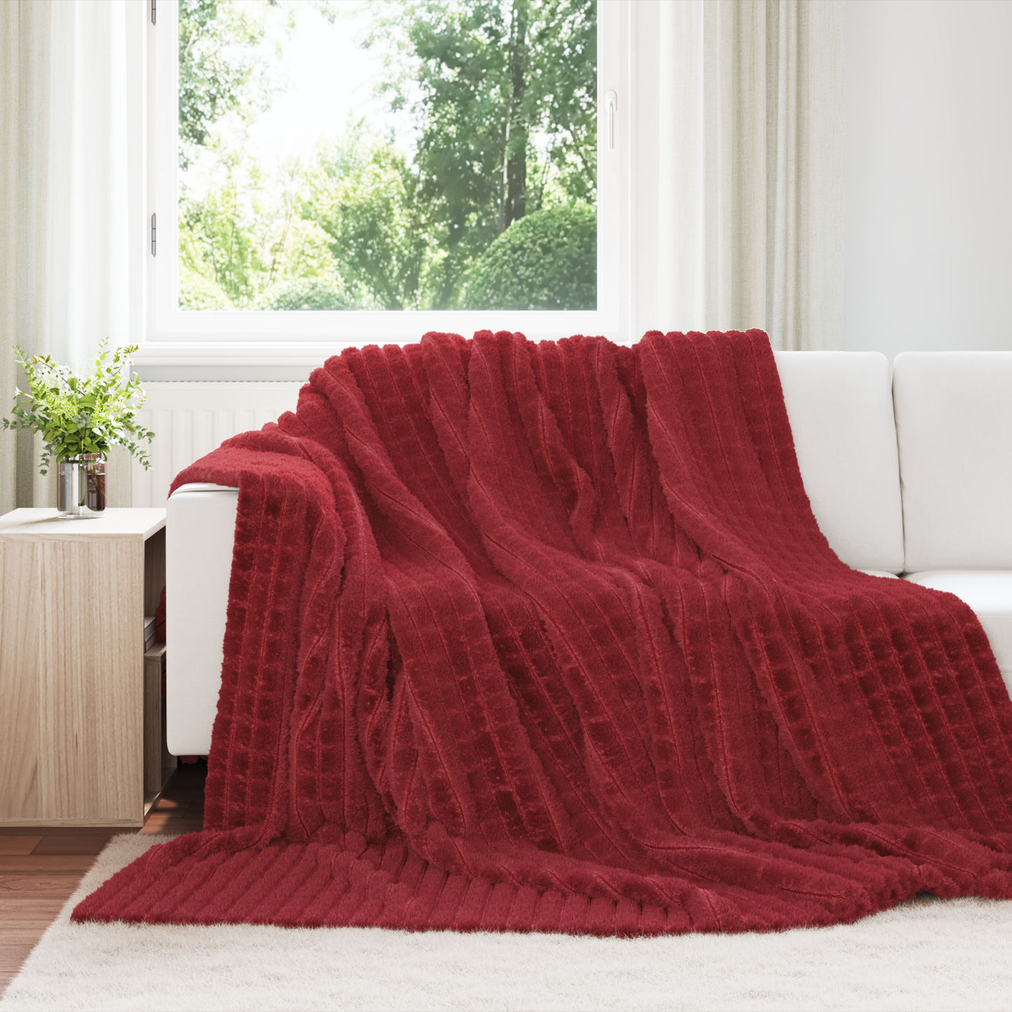 Mesti antklodės 6 pcs Bordo raudona 270 x 240 cm Flysas