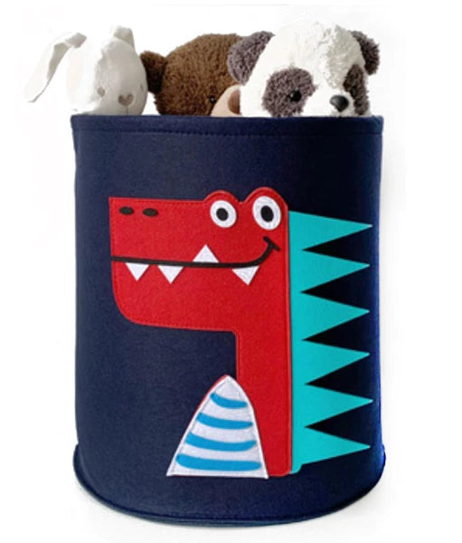 FELT krepšys žaislams, skalbiniams ar daiktams (Dinozauras)