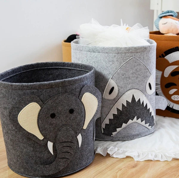 FELT krepšys žaislams, skalbiniams ar daiktams (Ežiukas)