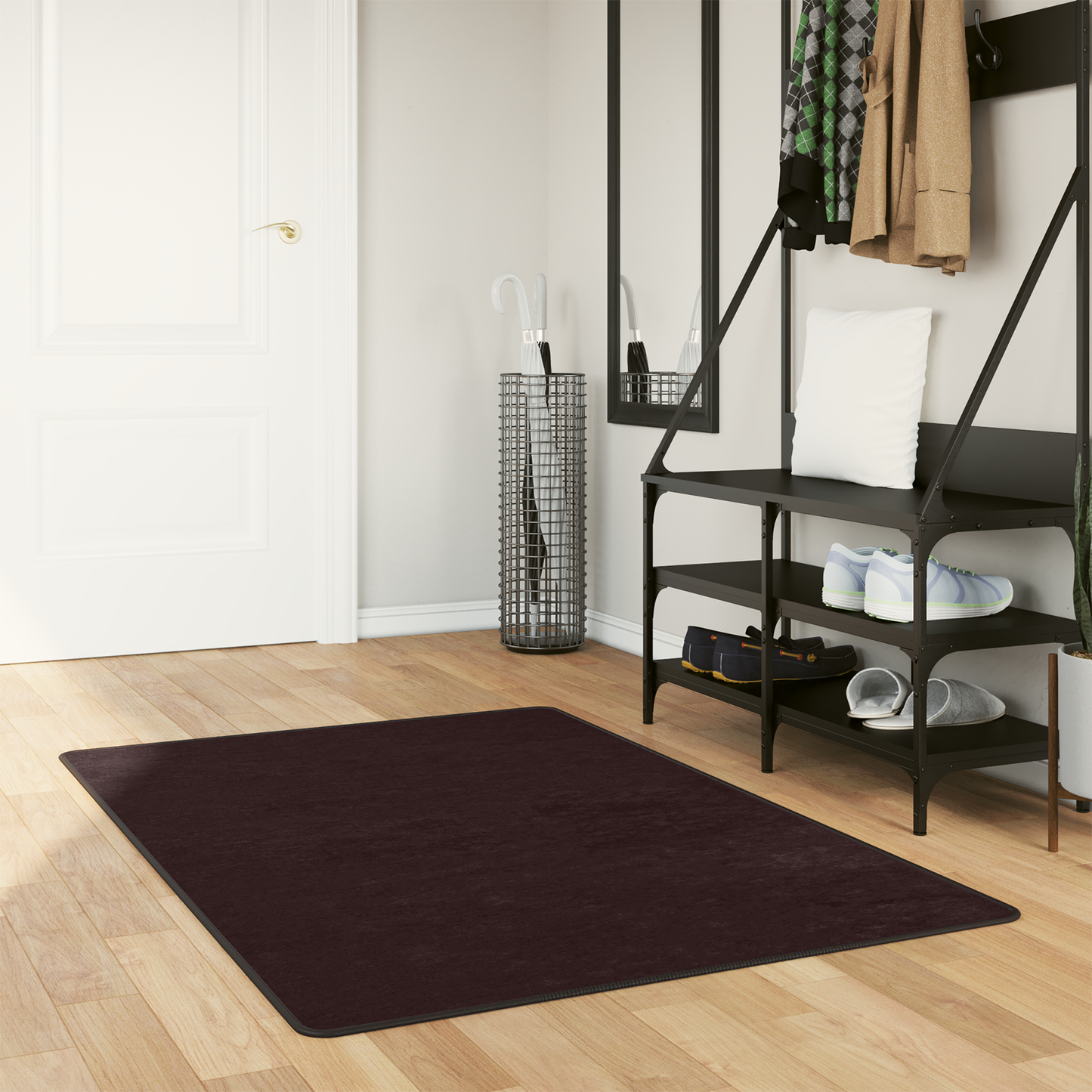 Kilimėlis MARSA Antracitas 100 x 80 cm Poliesteris ir PVC