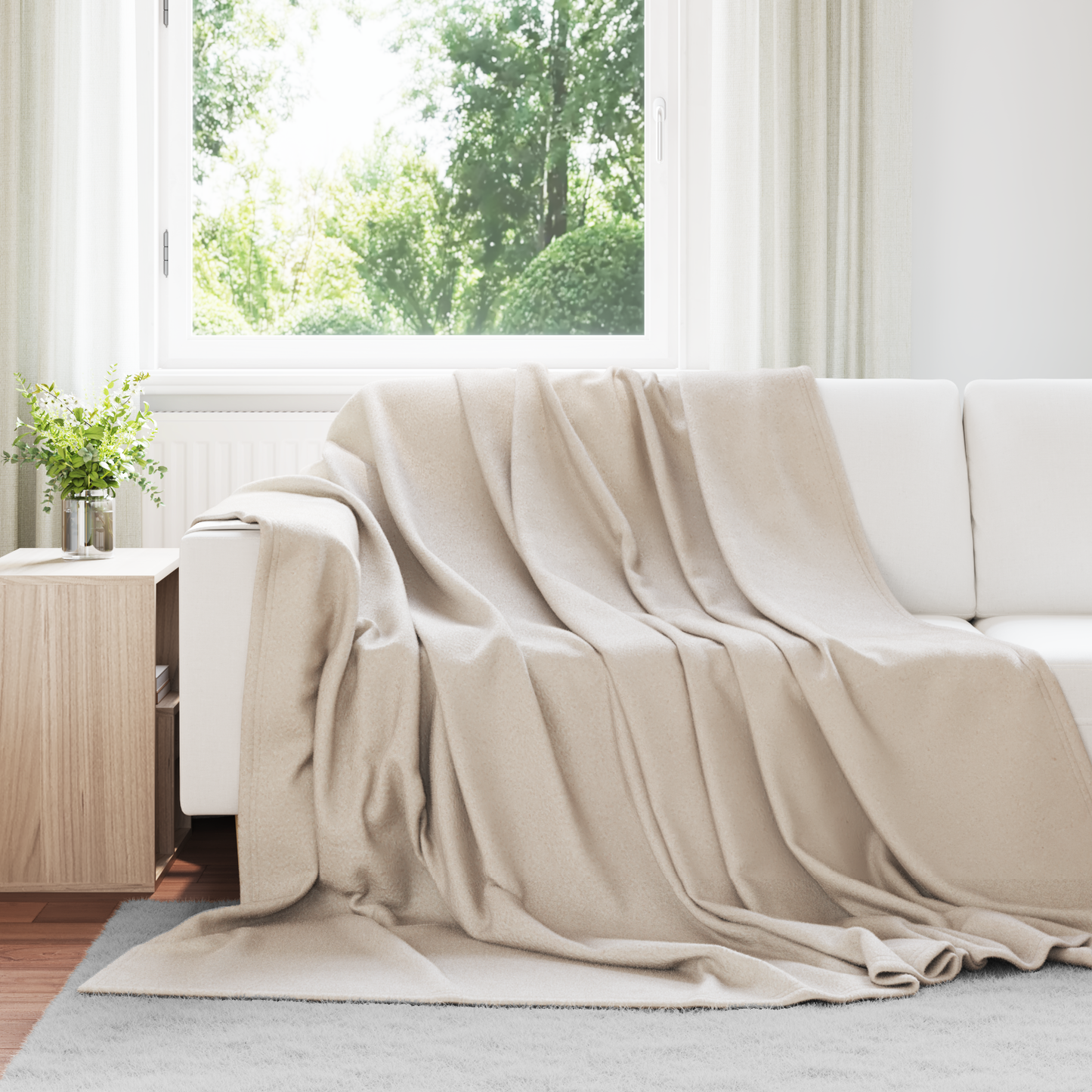 Mesti antklodės 24 pcs Smėlio 240 x 220 cm Flysas