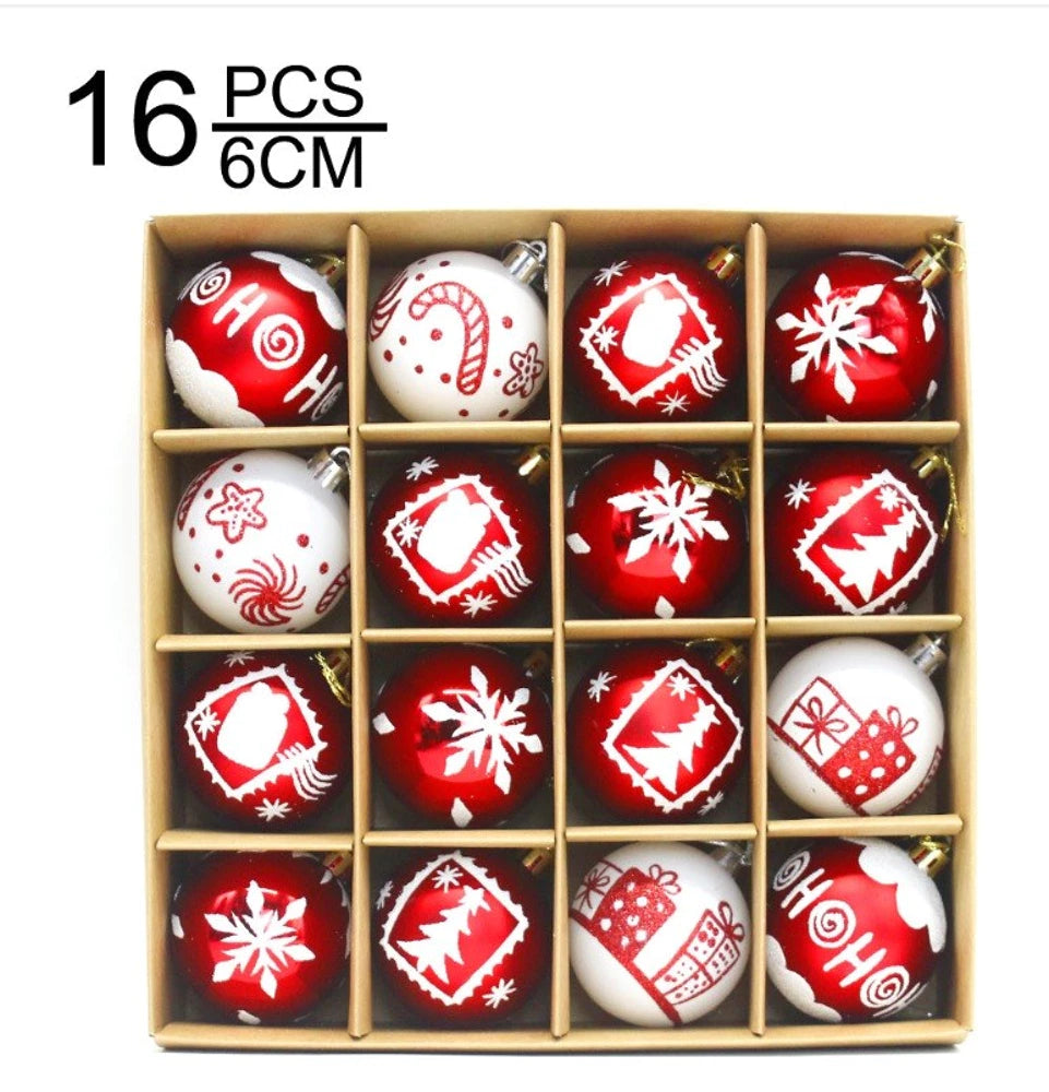 Kalėdinių žaisliukų rinkinys (16 vnt.)