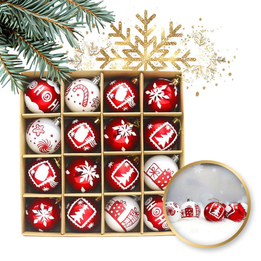 Kalėdinių žaisliukų rinkinys (16 vnt.)