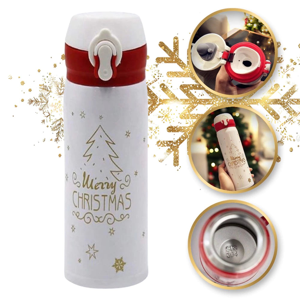 Kalėdinis termo butelis (500 ml, spalvų pasirinkimas)